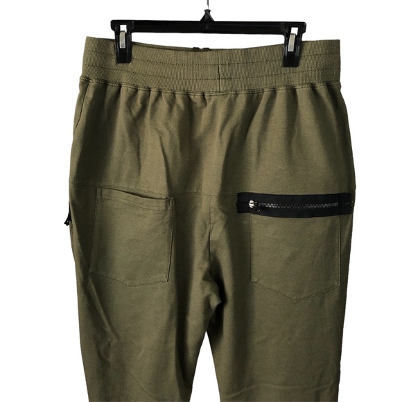 PANTS - Women's Urban Groove Olive Colored Hip Hop Pants With Pockets. Size M - Picture 4 of 16